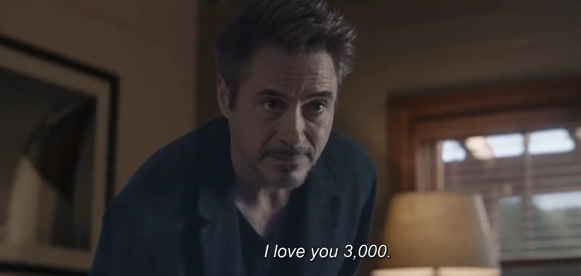 I Love You 3000 Tony stark quote 