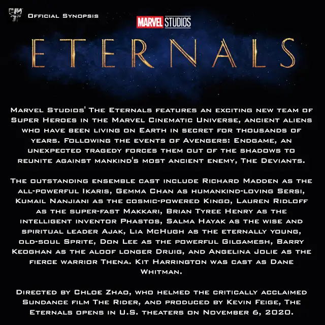 The Eternals Official Plot synopsis