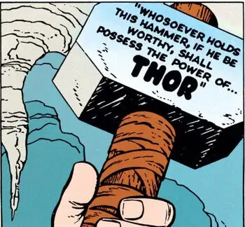 mjolnir enchanted with odin's spell
