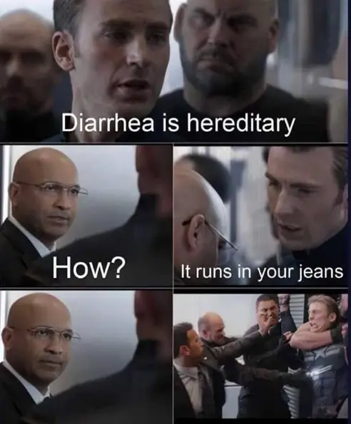 Diarrhea is hereditary meme