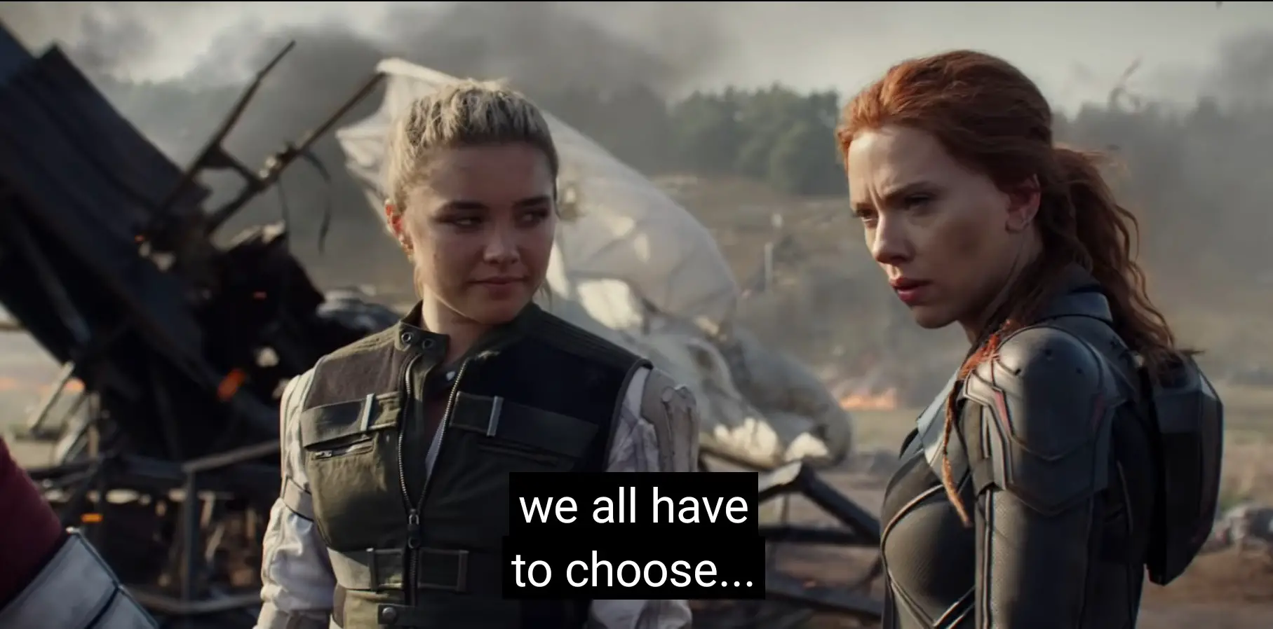 Sometimes we have to choose Black Widow Quote