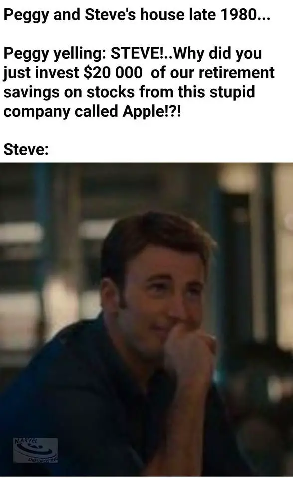 steve bought apple stocks meme