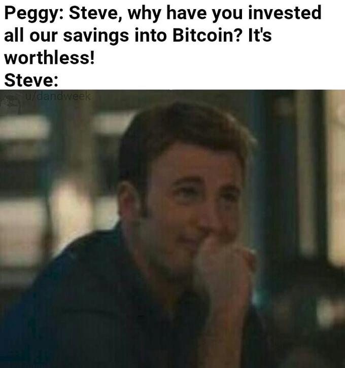 steve invested in bitcoin meme