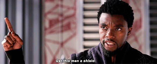 black panther quote get this man a shield  