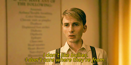 I don’t like bullies captain america quote
