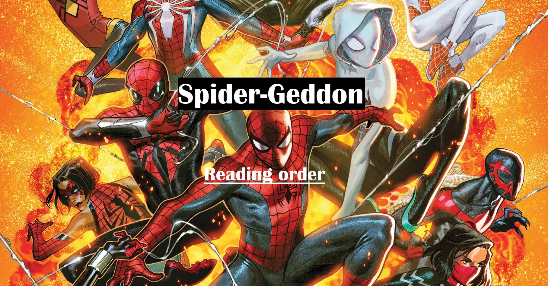 spider geddon reading order